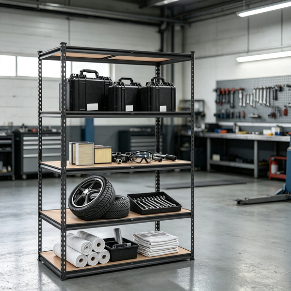 Main product image of 48in L x 24in W x 72in H 5-Tier Adjustable Utility Rack, 2000 Lb Capacity