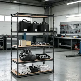 Product image of 48in L x 24in W x 72in H 5-Tier Adjustable Utility Rack, 2000 Lb Capacity