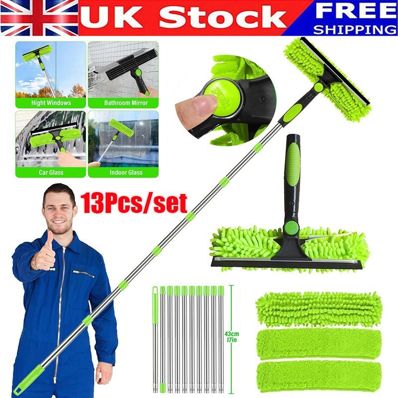 Main product image of 4.5M Telescopic Window Cleaning Squeegee with Extension Pole