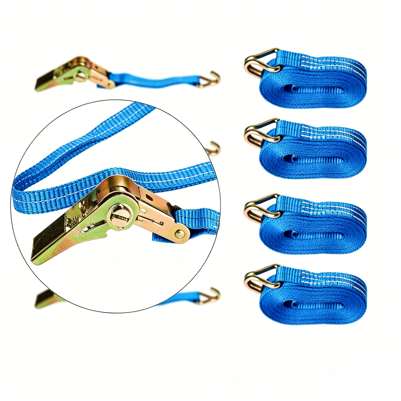 Main product image of 4 Endless Ratchet Straps, 25mm x 5 Metre, 1500kg, Blue
