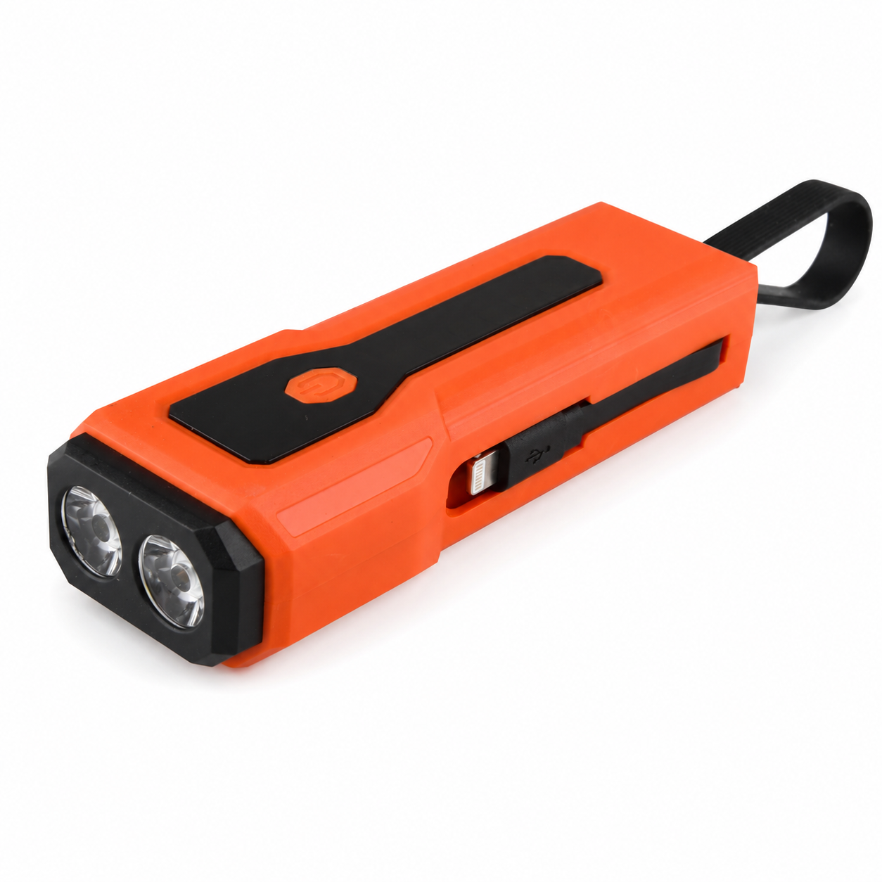 Main product image of Z828 Rechargeable LED Flashlight with Power Bank, Orange