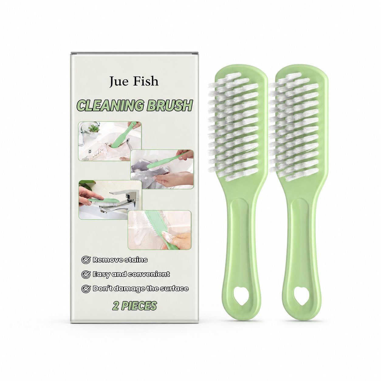 Main product image of JUE FISH Household Cleaning Brush Set, 2 Pieces