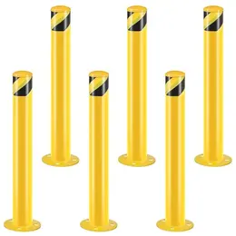 Product image of Steel Safety Bollard, 36 Inch Height, 3.5 Inch Diameter, Yellow, 6-Pack