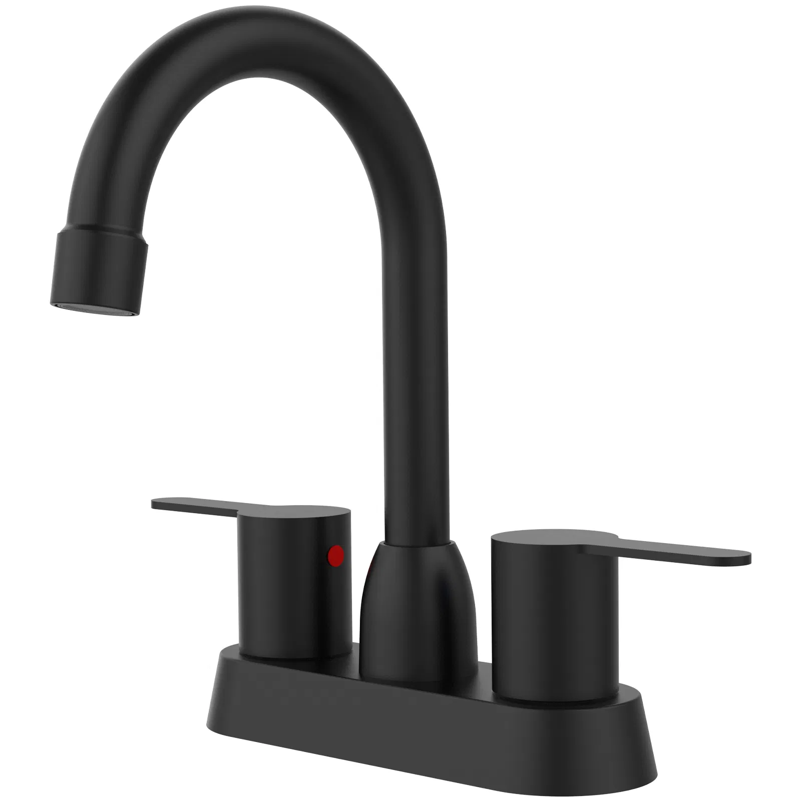 Main product image of 2 Handles Matte Black Faucet, Brushed Nickel Centerset RV Bathroom Faucets for 3 Hole [pop-up drain and hose not included][Unable ship weekends, TK/TEMU only for pickup]