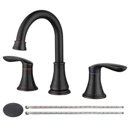 Product image of 2-Handle 8 inch Widespread Bathroom Sink Faucet, Oil-Rubbed Bronze