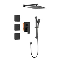 Product image of Shower System: Head, Hand Shower, Slide Bar, Bodysprays, Shower Arm, Hose, Valve Trim, Handles