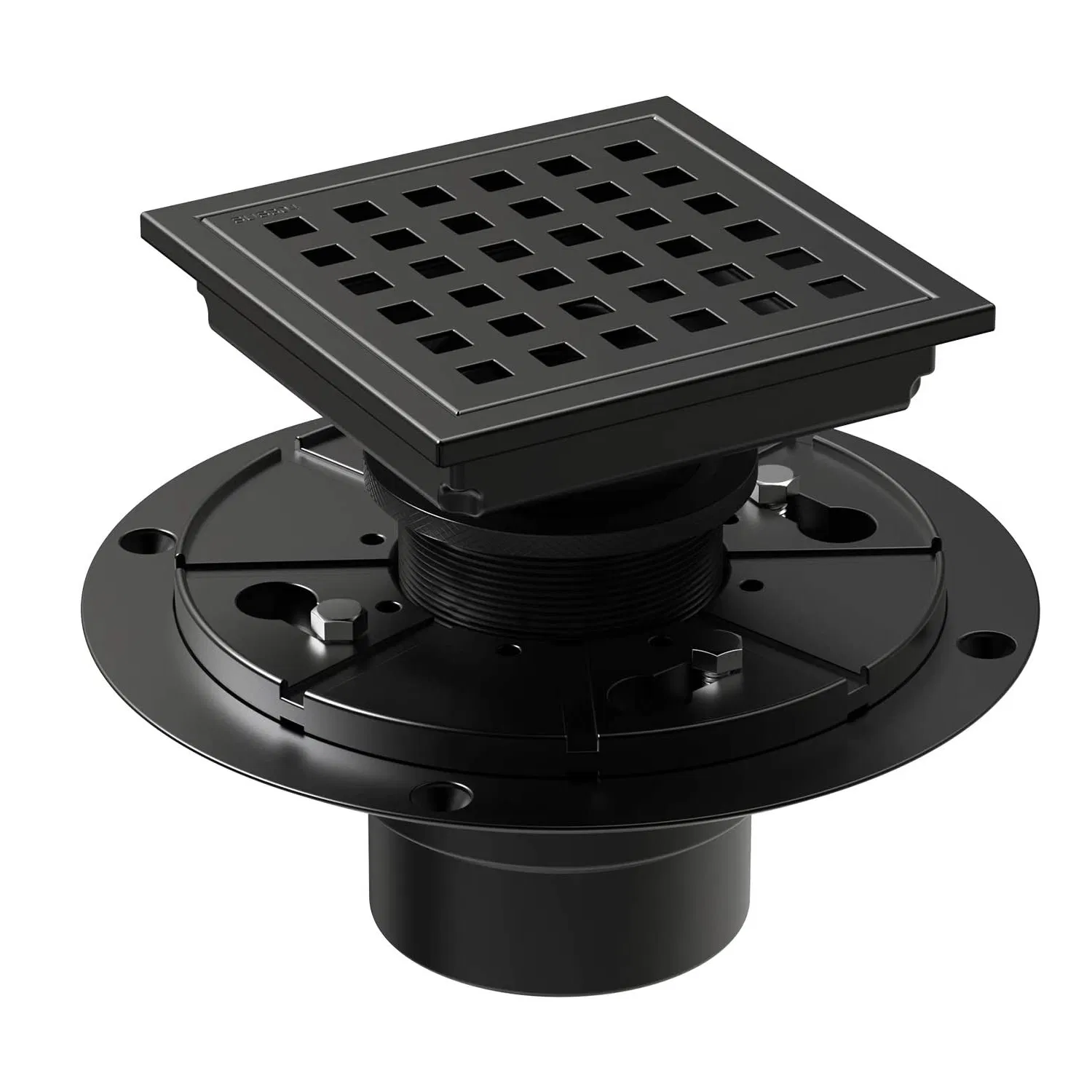 Main product image of 4 Inch Square Shower Floor Drain with Removable Grate