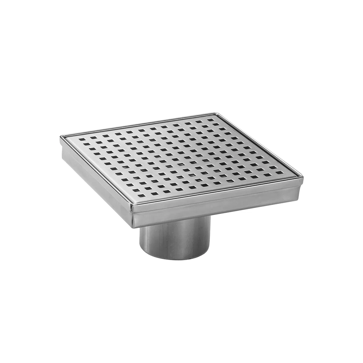 Main product image of 6 inch Square Grid Shower Floor Drain with Removable Grate