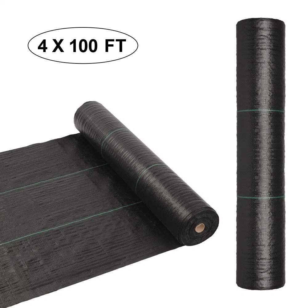 Main product image of 4ft x 100ft Black Polyethylene Weeding Cloth