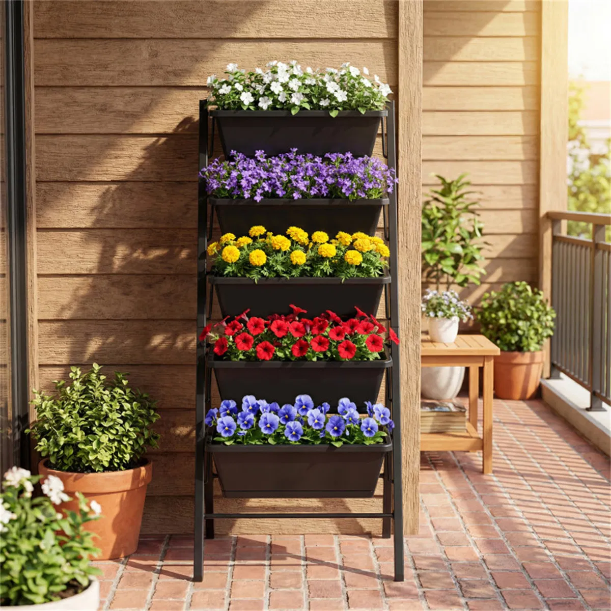 Main product image of 5-Tier Vertical Raised Garden Bed with Removable Planter Boxes and Drip Trays