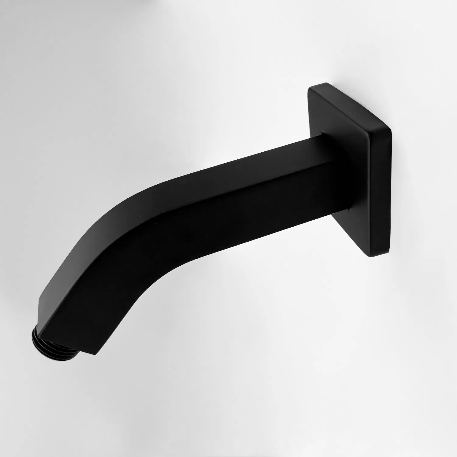 Main product image of Square Shower Arm, 1/2 NPT Tapered Threads, Wall Mount