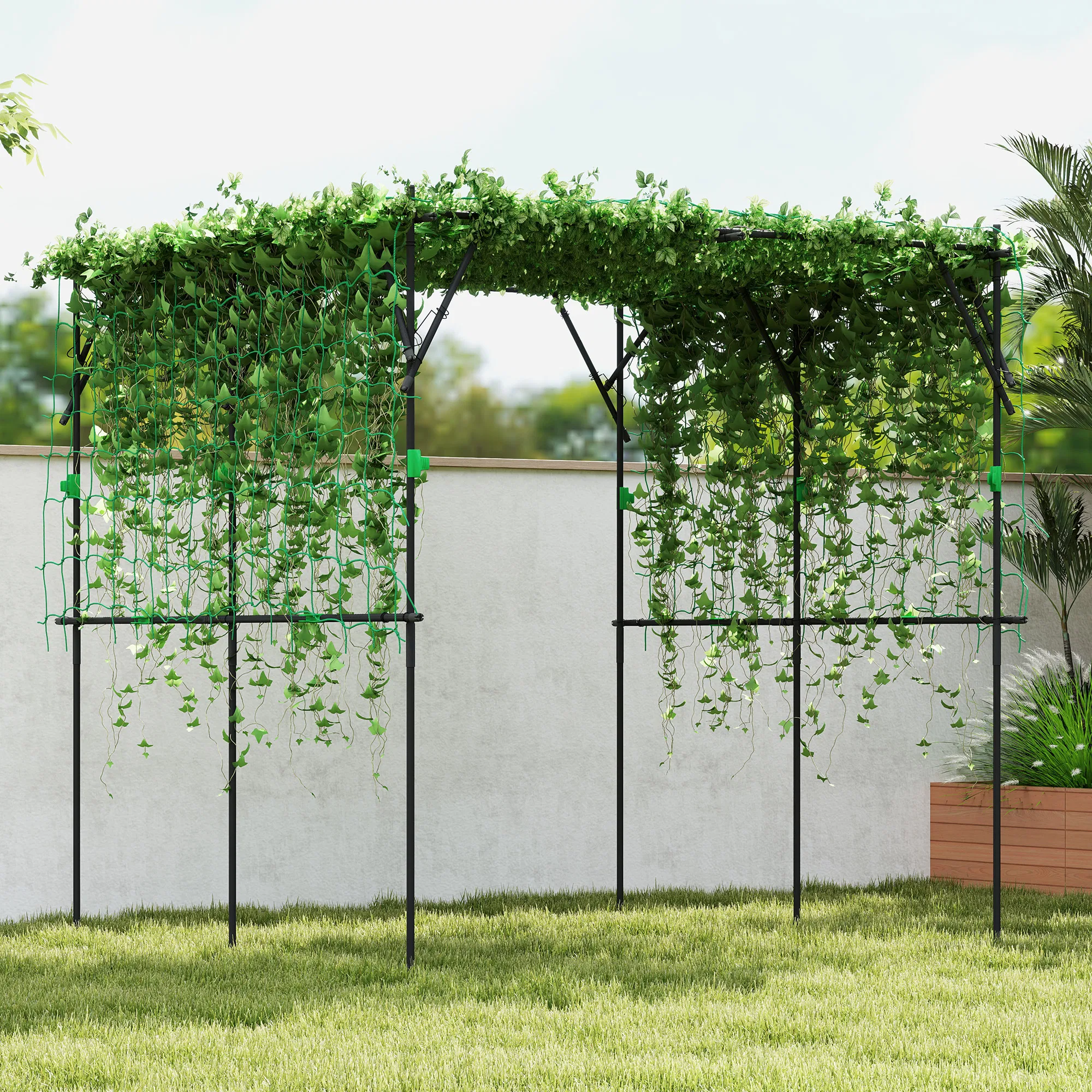 Main product image of Metal Garden Arch Trellis for Climbing Plants and Vines