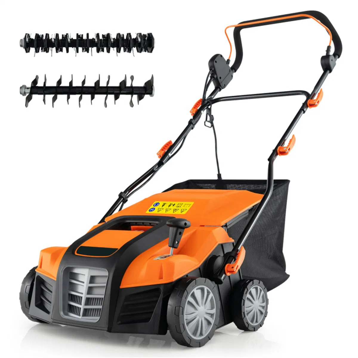 Main product image of Corded Electric Lawn Dethatcher, 16-Inch Cutting Width, Removable Grass Bag