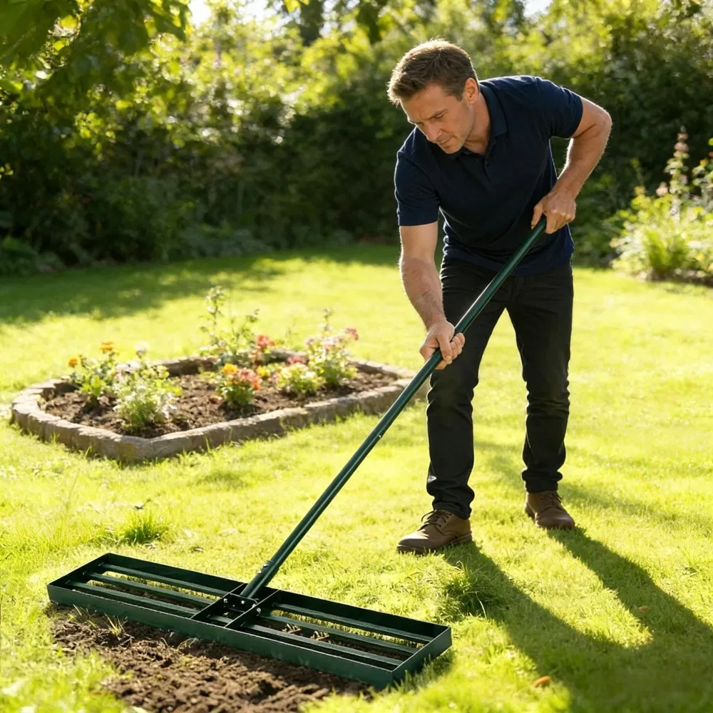 Main product image of Manual Rolling Lawn Aerator for Garden and Turf