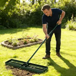 Product image of Manual Rolling Lawn Aerator for Garden and Turf