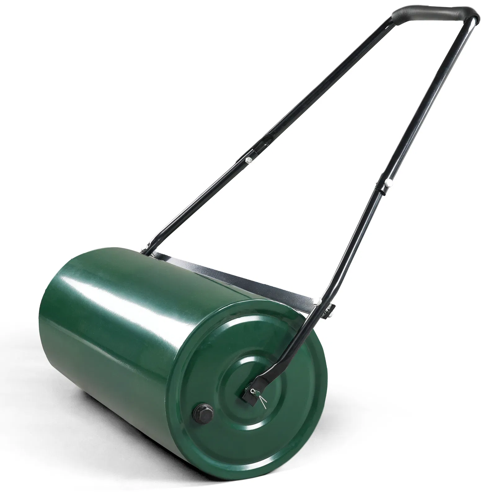 Main product image of 24in Steel Lawn Roller, Water/Sand Fillable, U-Handle, Green/Black