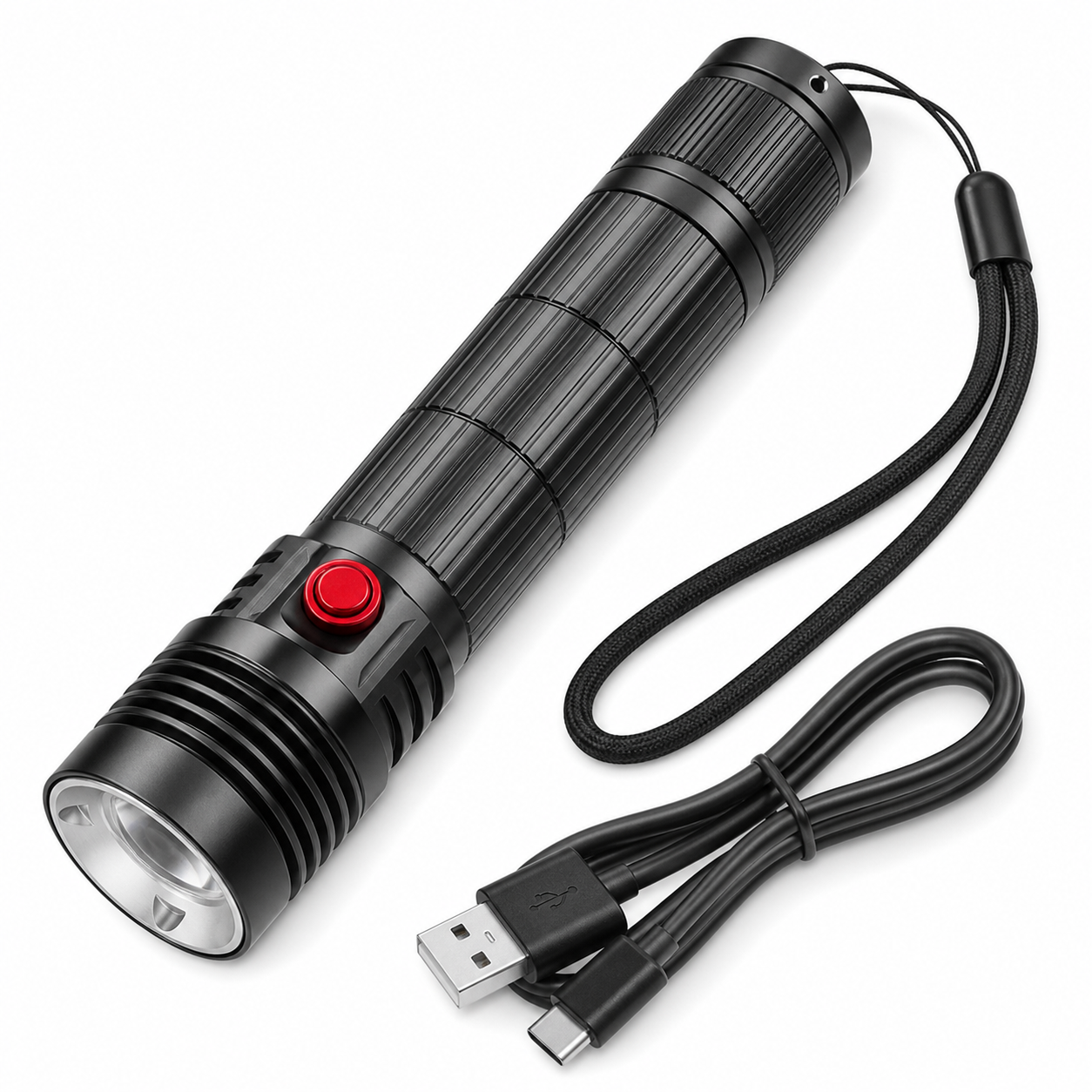 Main product image of Rechargeable Magnetic Battery Display Type C LED Flashlight D901 B 500LM