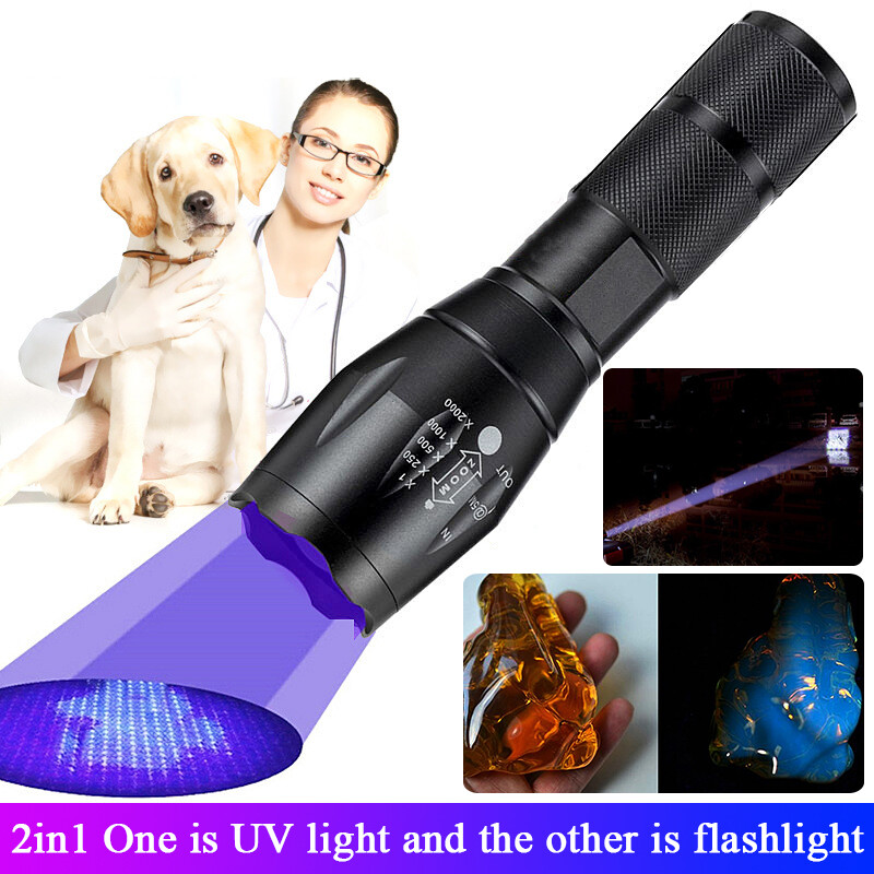 Main product image of UV LED Flashlight, Blacklight for Industrial Inspection, 2-Pack