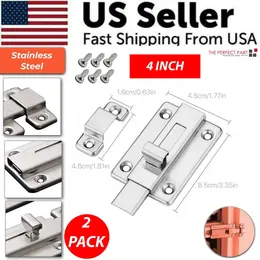 Product image of 2-Pack Stainless Steel Keyless Sliding Door Latch Bolt