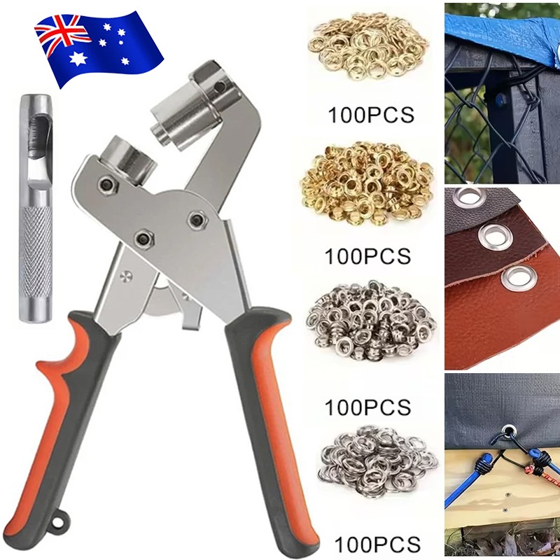 Main product image of Handheld Manual Grommet Plier Tool Kit for Eyelet Installation