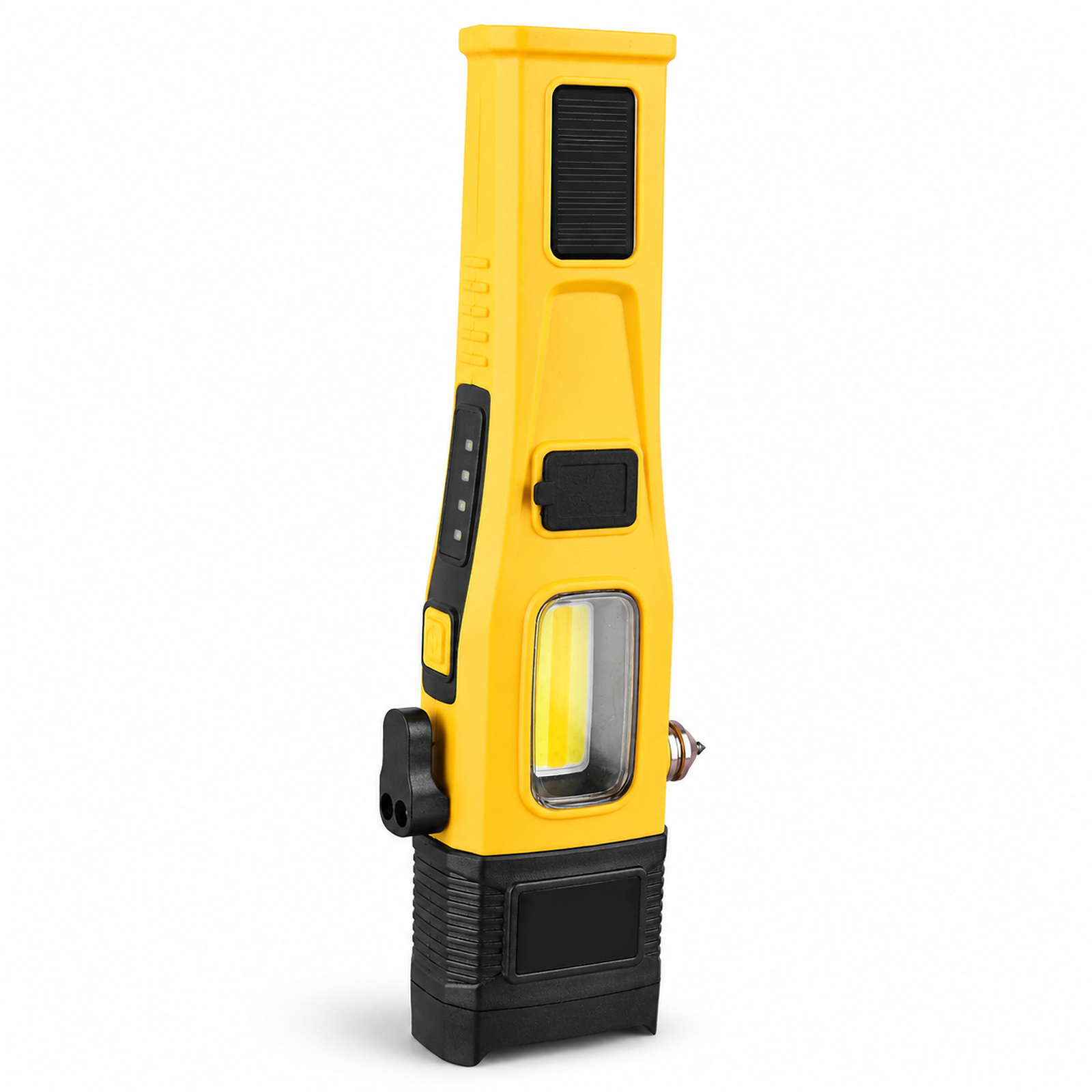 Main product image of W5215 Yellow Solar Rechargeable Magnetic LED Flashlight, White Laser, 390LM