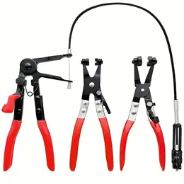 Product image of 3-Piece Automotive Hose Clamp Pliers Kit, Long Reach