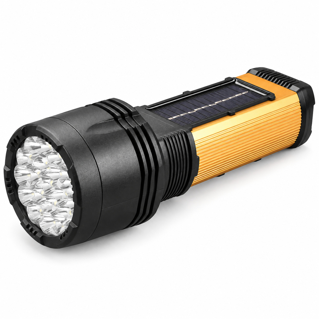 Main product image of W5121B Green LED Flashlight, Solar Rechargeable, USB-C, 1100 Lumens