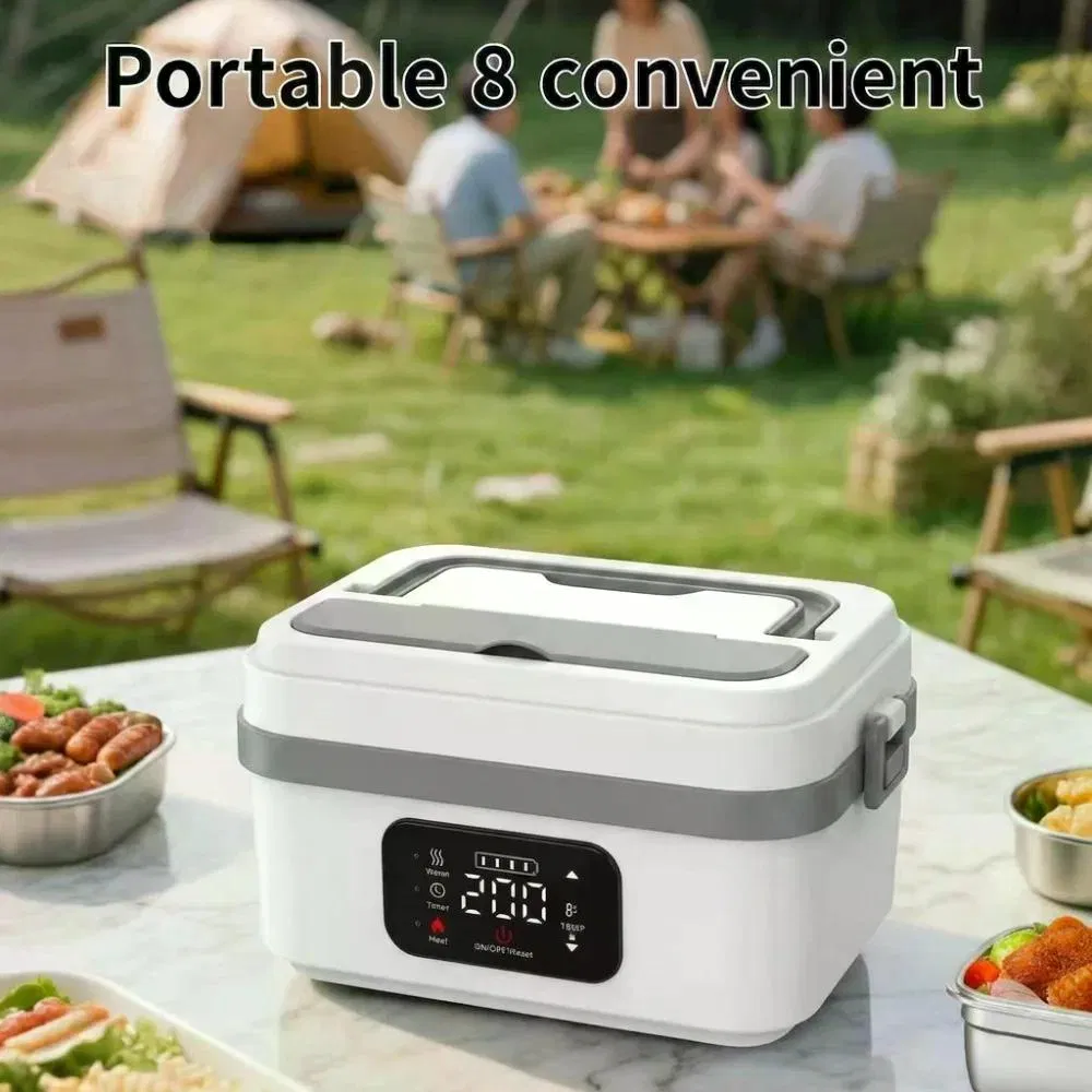 Main product image of Cordless Rechargeable Electric Heating Lunch Box, 4x4000mAh