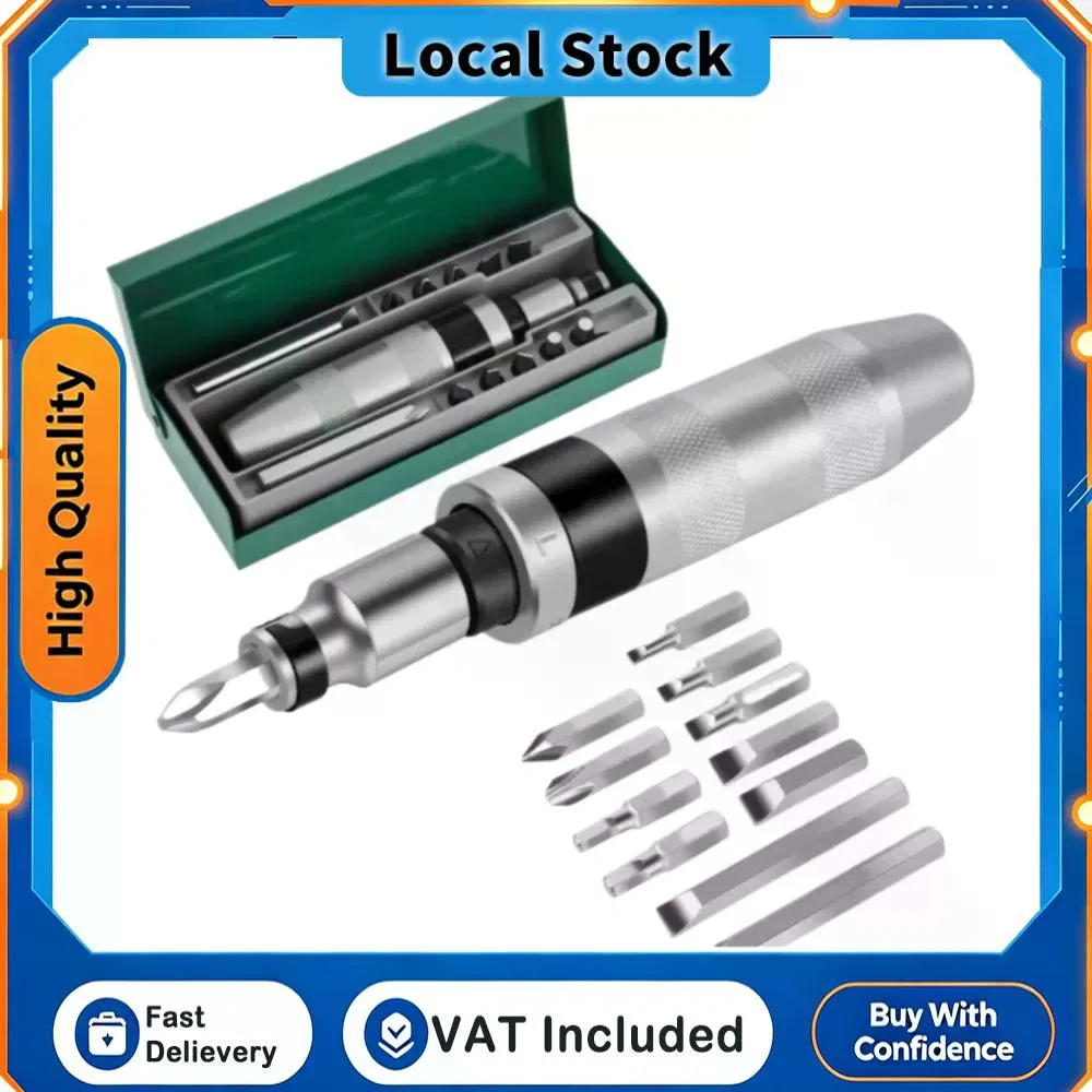 Main product image of 13-Piece Reversible Impact Screwdriver Set, S2 Alloy Steel Bits