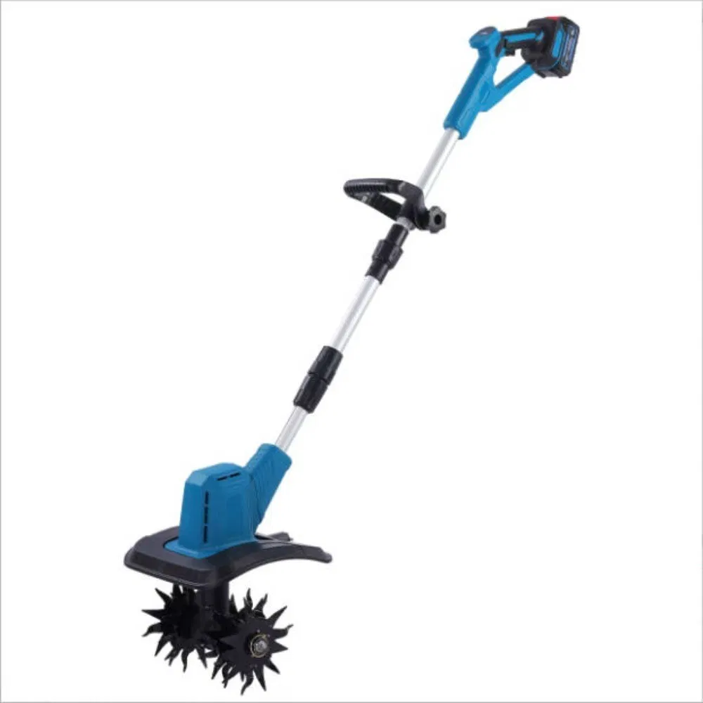 Main product image of 21V Cordless Tiller/Cultivator, 20cm Width, 16cm Depth, 2 Batteries