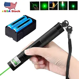 Product image of Green Laser Pointer, 532nm, 1 mW, Rechargeable with Charger and Battery