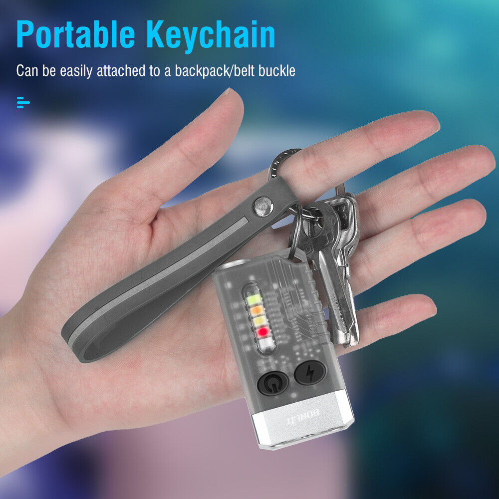 Main product image of BORUiT V10 LED Keychain EDC Flashlight USB Rechargeable Magnetic Torch Work Lamp