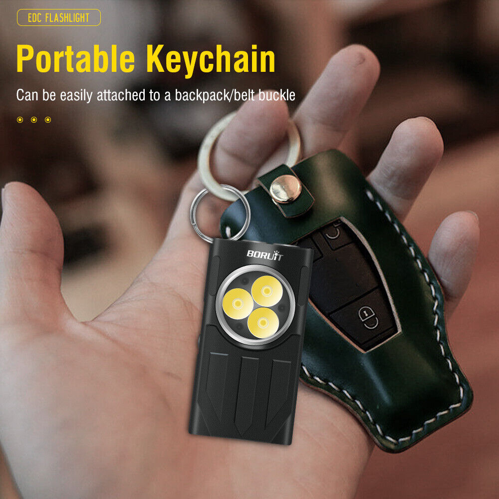Main product image of BROUIT V7 Keychain Lamp Waterproof LED Light Flashlight Torch USB Rechargeable
