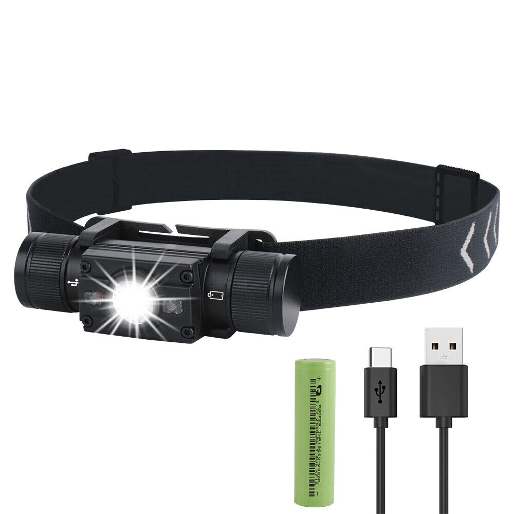 Main product image of BROUIT Super Bright Head Torch Rechargeable Waterproof LED Camping Headlamp