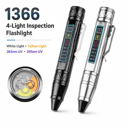 Product image of LED Flashlight, Rechargeable UV Type C Waterproof, 1366 Black, 300LM