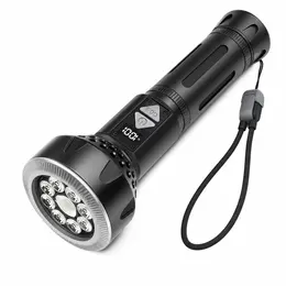 Product image of Rechargeable White Laser Magnetic Battery Display LED Flashlight 3580, 1200LM