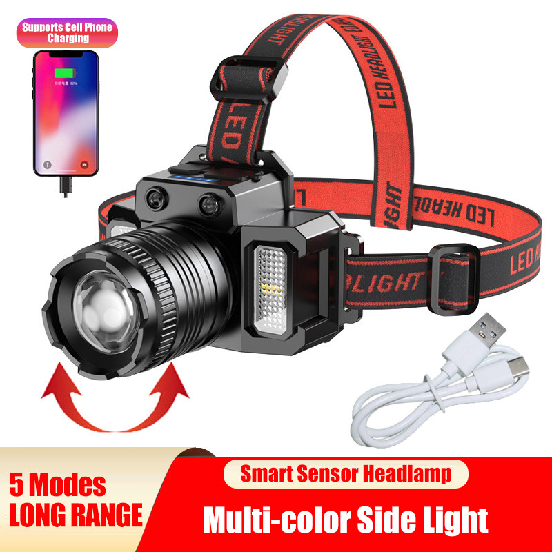 Main product image of 2-Pack Rechargeable Sensor Zoom Headlamps, Industrial Grade