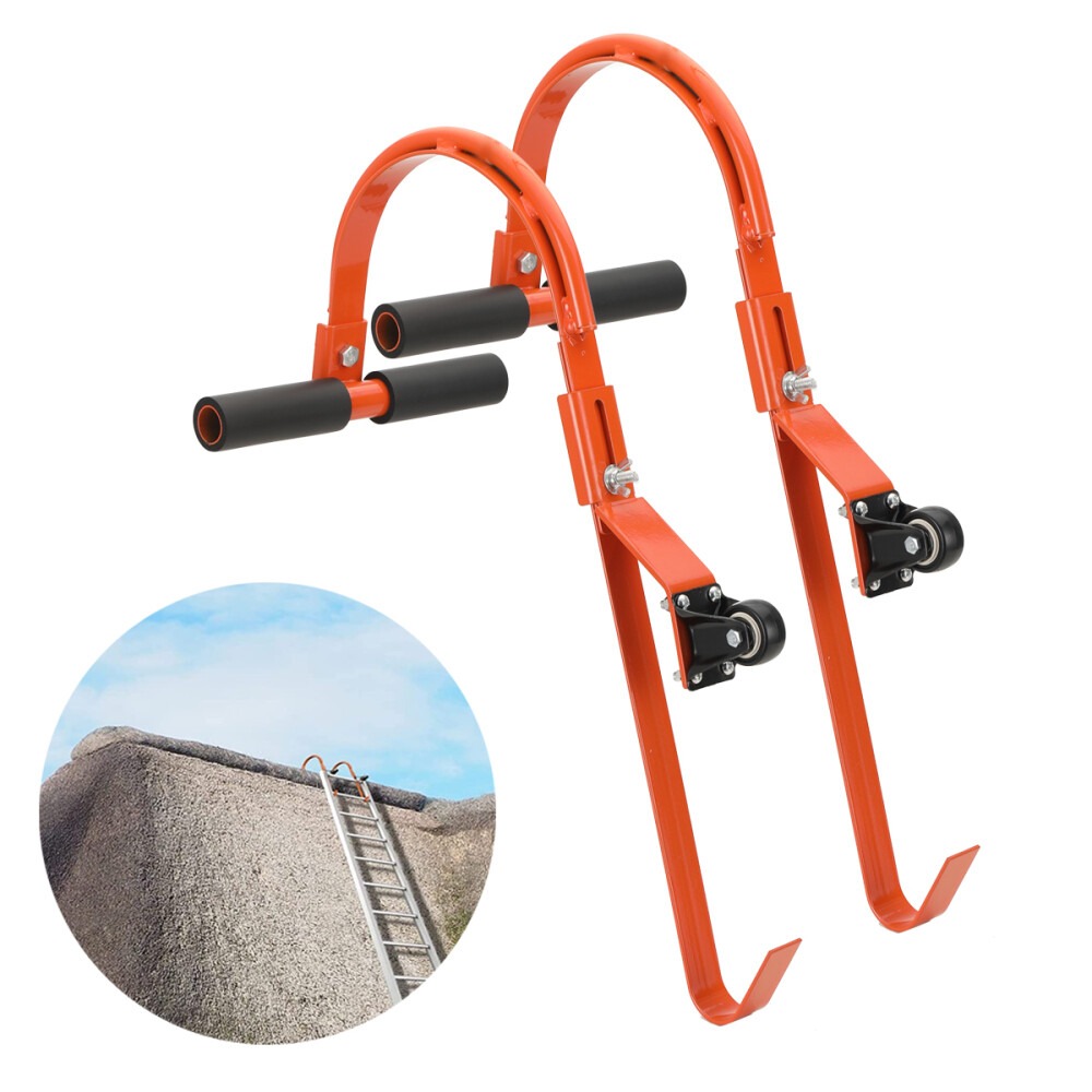 Main product image of Pair of Roof Ladder Hooks with Wheels, Universal Ladder Stabilizer
