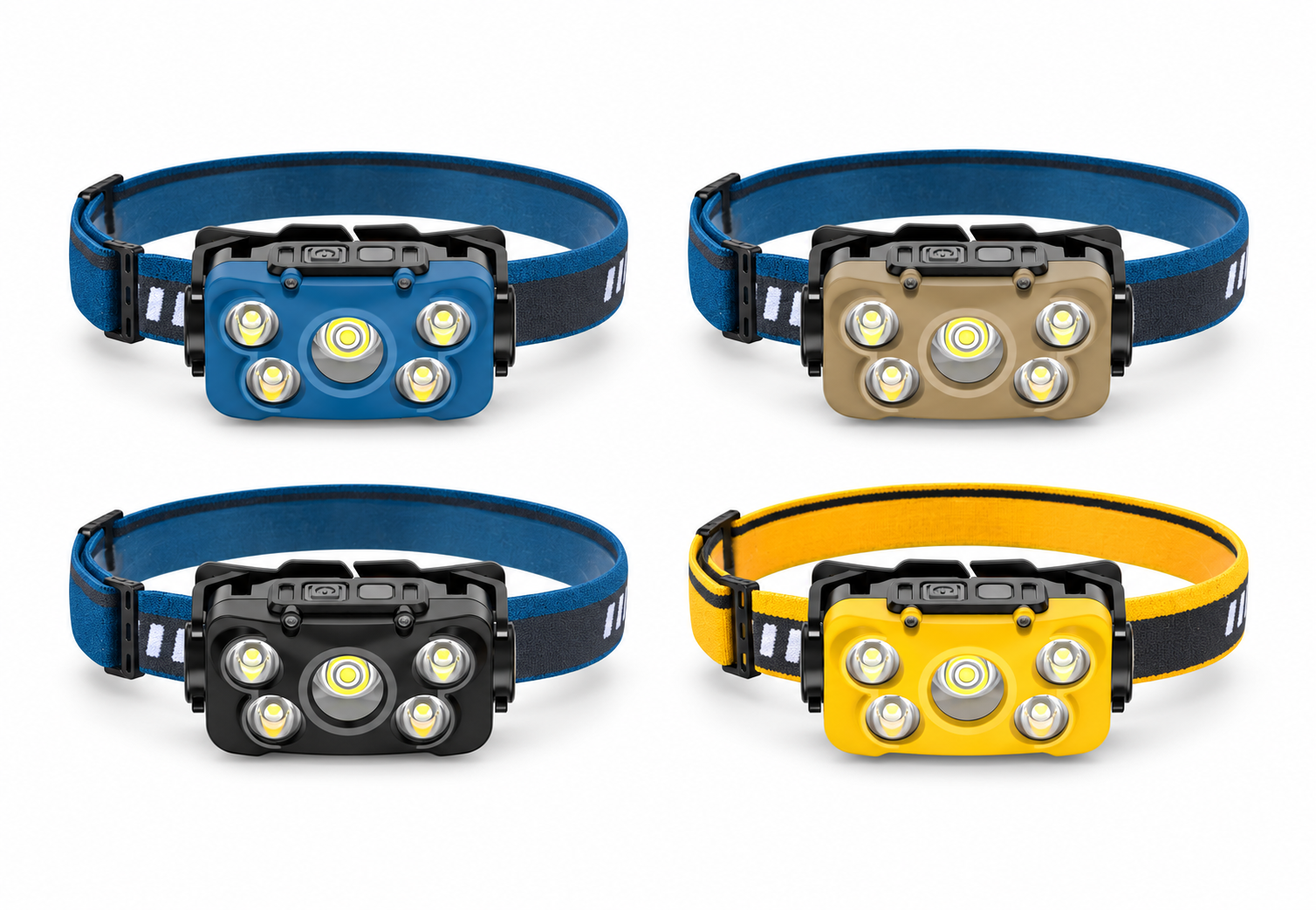 Main product image of LED Headlamp, Rechargeable, Motion Sensor, Type C, 18650, 460LM, W6116A