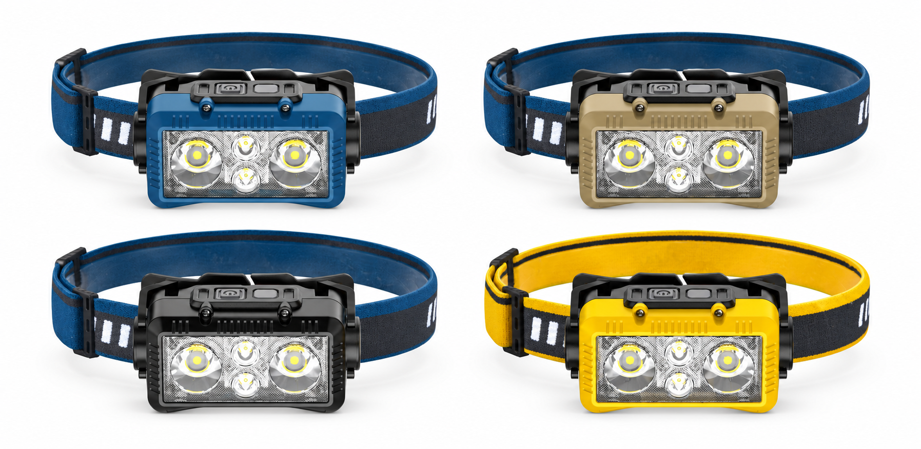 Main product image of W6119A Rechargeable LED Headlamp, Motion Sensor, 540LM, Type C, 1800mAh 18650