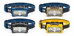 Product image of W6119A Rechargeable LED Headlamp, Motion Sensor, 540LM, Type C, 1800mAh 18650