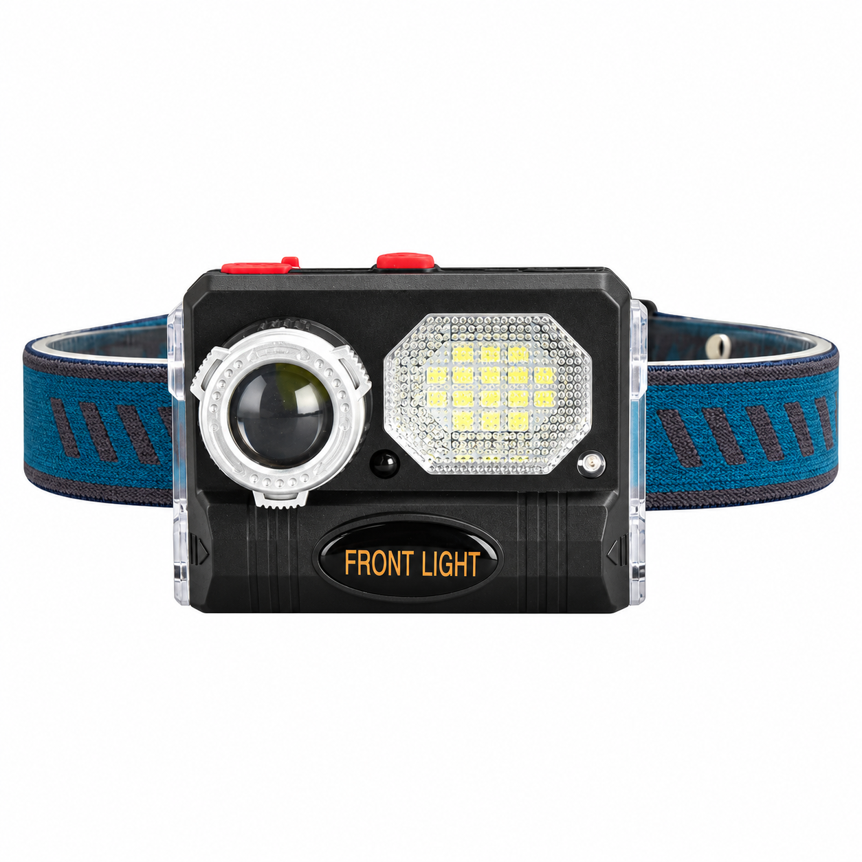 Main product image of W659 LED Headlamp, 10W, 1500mAh, Red Blue Warning, Type C