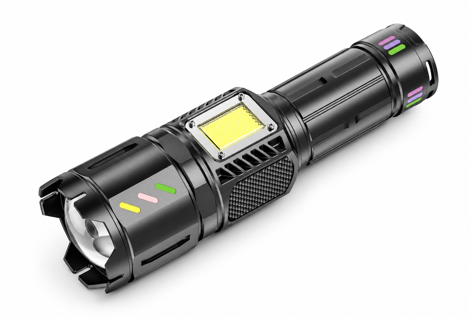 Main product image of W5251B Portable Flashlight, 2000lm, USB-C, Aluminum, Strobe, SOS, Battery Display