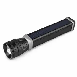 Product image of W562 Solar Rechargeable LED Flashlight, 500LM, 2000mAh Power Bank