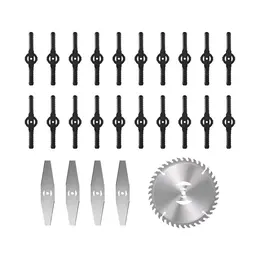 Product image of 25 Pc Trimmer Blade Set: 5.91" Alloy, 5.71" SS, 5.31" Plastic