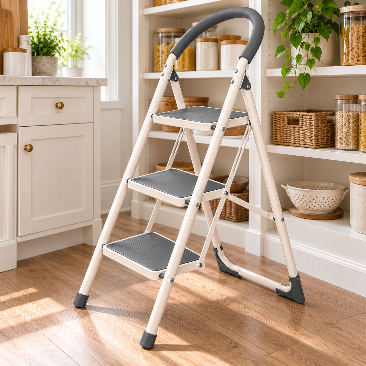Main product image of Industrial Gray 3-Step Metal Ladder