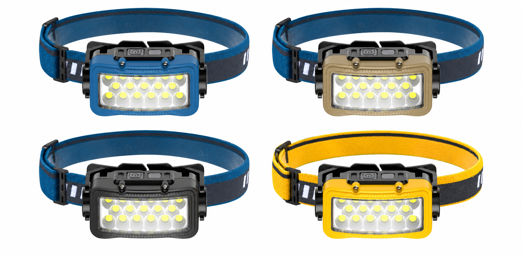 Main product image of W6105A Hands Free COB LED Headlamp 1800mAh Type C For Camping Hiking Work Factory Supply