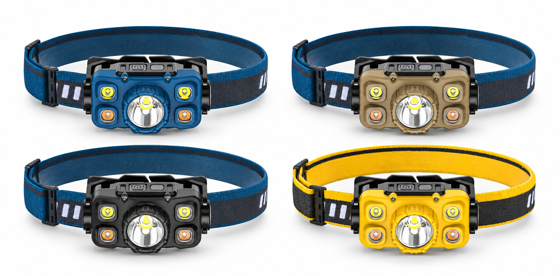 Main product image of W6111A Hands Free LED Headlamp 1800mAh Type C For Camping Hiking Work Outdoor Wholesale Battery