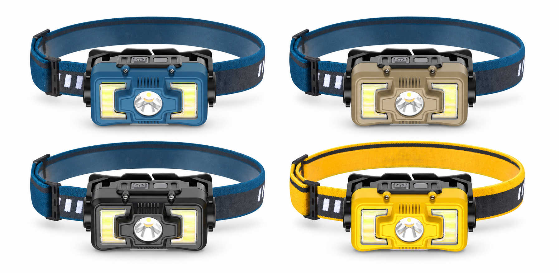 Main product image of W6118A Hands Free LED Headlamp 1800mAh Type C For Camping Hiking Work Factory Supply Battery