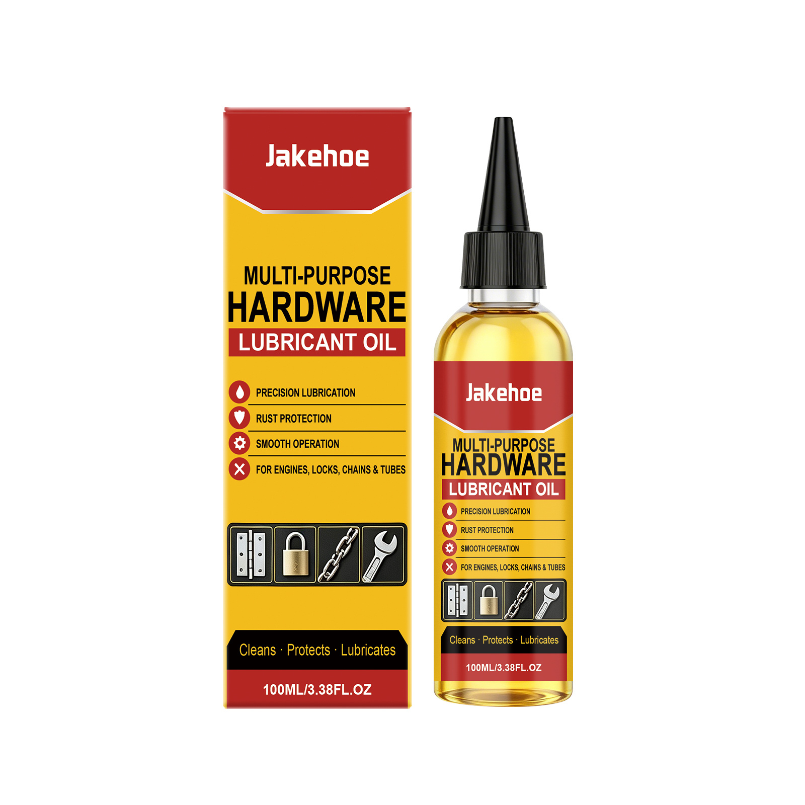 Main product image of JAKEHOE Multi-Purpose Hardware Lubricant Oil, 100ml, Care Oil for Daily Use